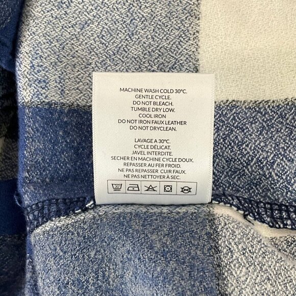 Maroon Bells Mens Campfire Shirt Size S Glacier Blue Check Long Sleeve Outdoor - Picture 11 of 12